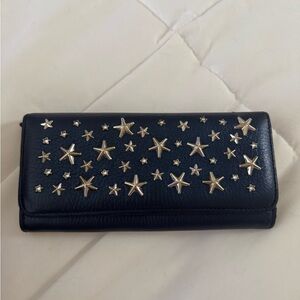 Jimmy Choo Navy and Silver Star Wallet